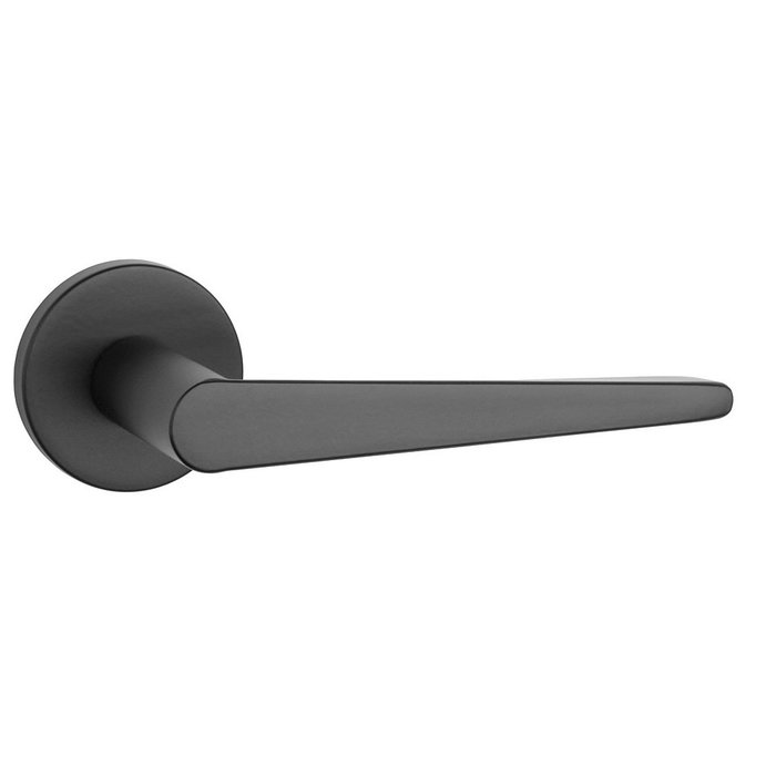Aprile Black solid Aprile door handles ARNICA Ø 53x7 mm