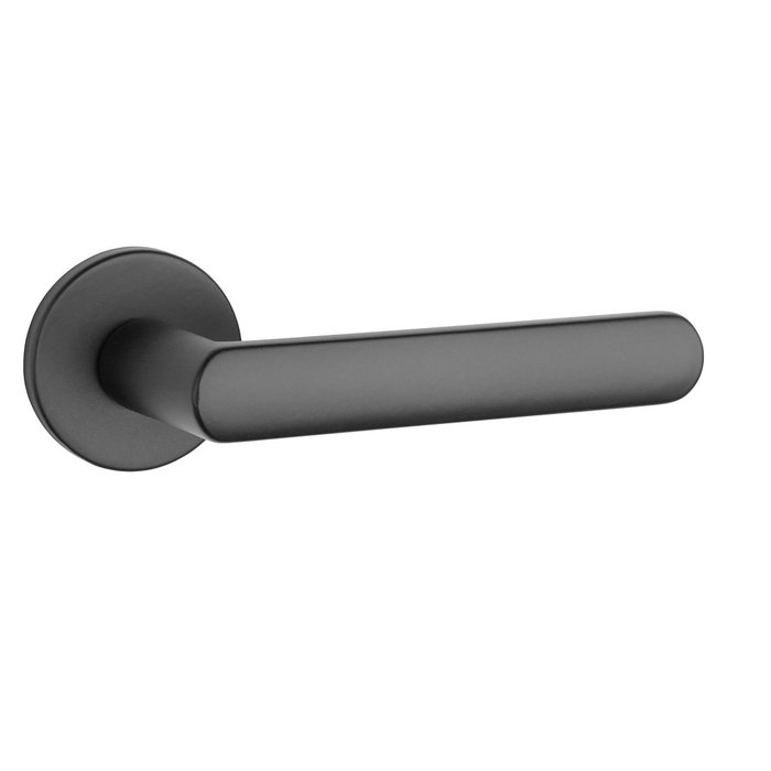 Aprile Black solid Aprile door handles FRAGOLA Ø 53x7 mm