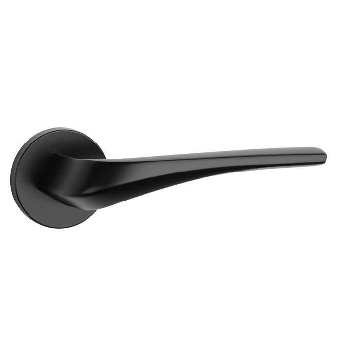 Aprile Solid black Aprile door handles DALIA round Ø 52x7 mm