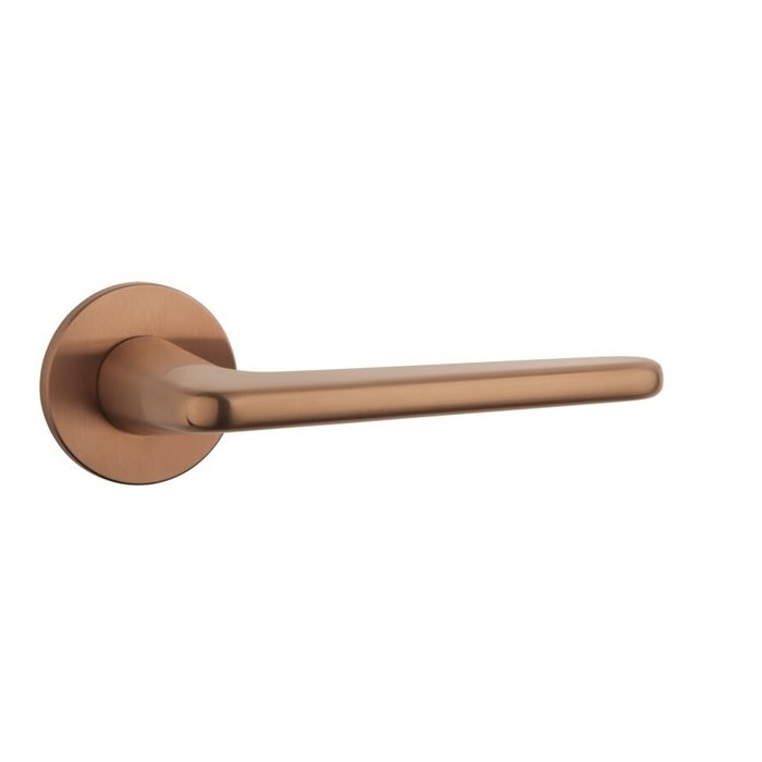 Aprile Solid Aprile door handles LIRA copper round Ø 52x5 mm