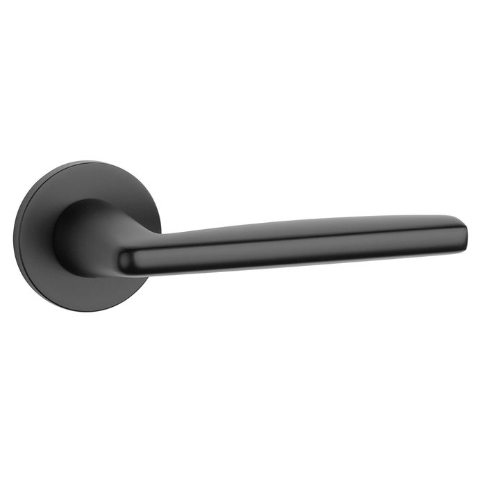 Aprile Schwarze, massive Aprile-Türgriffe LUNA Ø 53x7 mm