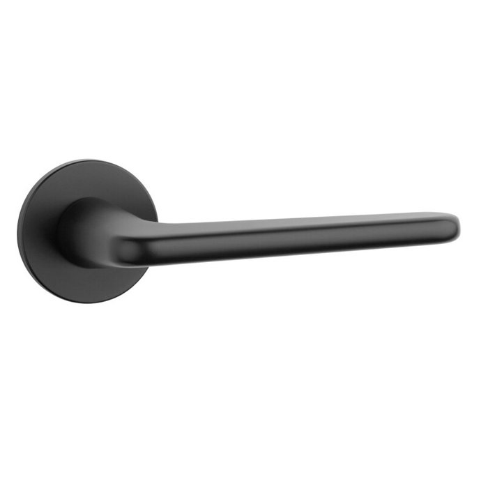 Aprile Massieve zwarte Aprile deurklinken LIRA rond Ø 52x5 mm