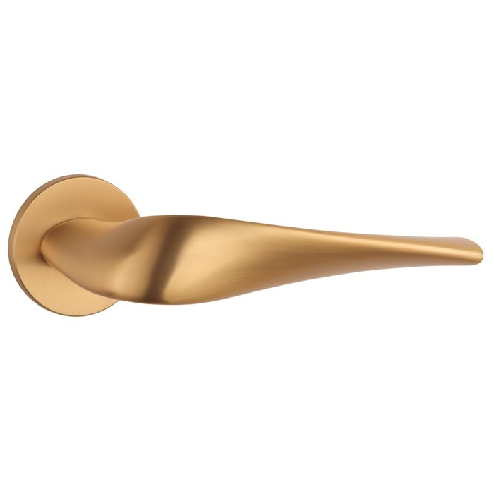 Aprile Solid Aprile door handles PETUNIA matt gold round Ø 52x5 mm