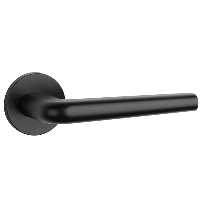 Aprile Black solid Aprile door handles FUNKIA Ø 53x7 mm