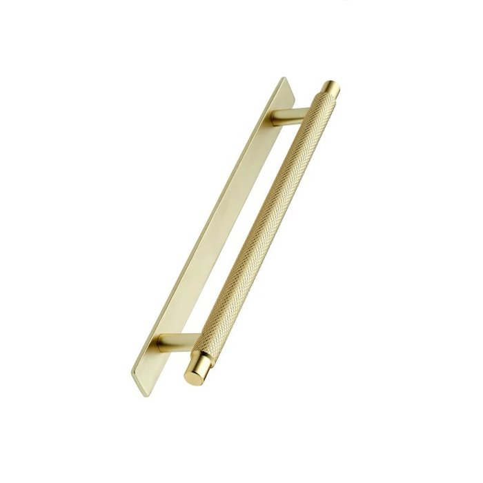 Furnipart Furnipart Meubelgreep MANOR kruislings geslepen 128 mm met achterplaat Goud