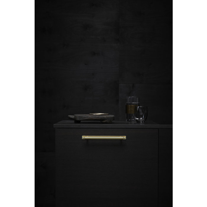 Furnipart Furnipart Meubelgreep MANOR kruislings geslepen 128 mm met achterplaat Goud