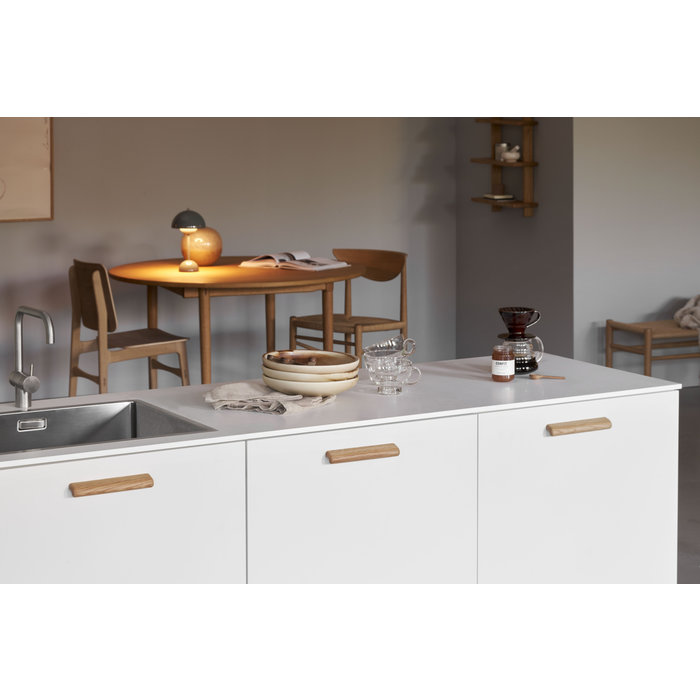 Furnipart Furnipart Möbelgriff GLOVE mit Achsabstand 160 mm aus Eichenholz