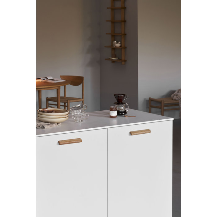 Furnipart Furnipart furniture handle GLOVE with center distance 160 mm made of oak wood