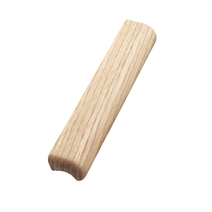 Furnipart Furnipart Möbelgriff GLOVE mit Achsabstand 160 mm aus Eichenholz