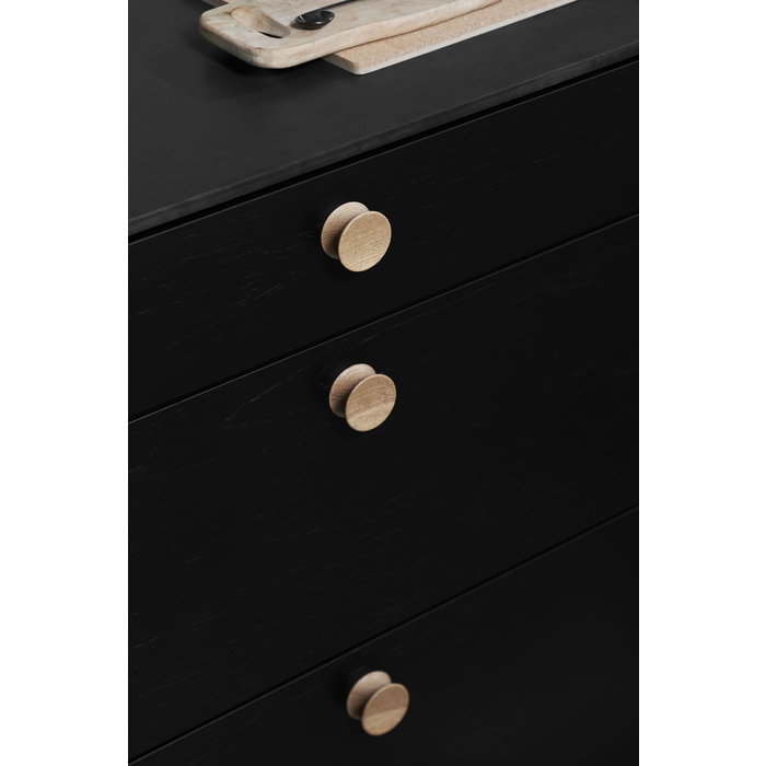 Furnipart Furnipart furniture knob PULLEY Ø 45mm from oak wood