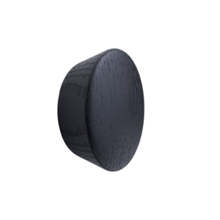 Furnipart Wooden furniture knob BERET Ø 45mm black