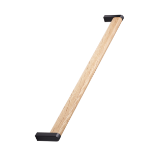 Furnipart Poignée de meuble CROSSING 320 mm bois-zamak/marron - noir