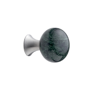 Furnipart Furniture knob BEAD Straight Ø 28 mm stainless steel/porcelain green