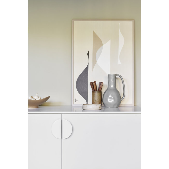 Furnipart Mat witte Furnipart meubelgreep HORIZON large 64 mm