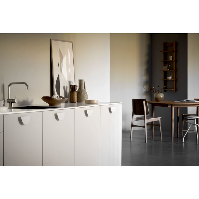 Furnipart Mattweißer Furnipart Möbelgriff HORIZON groß 64 mm