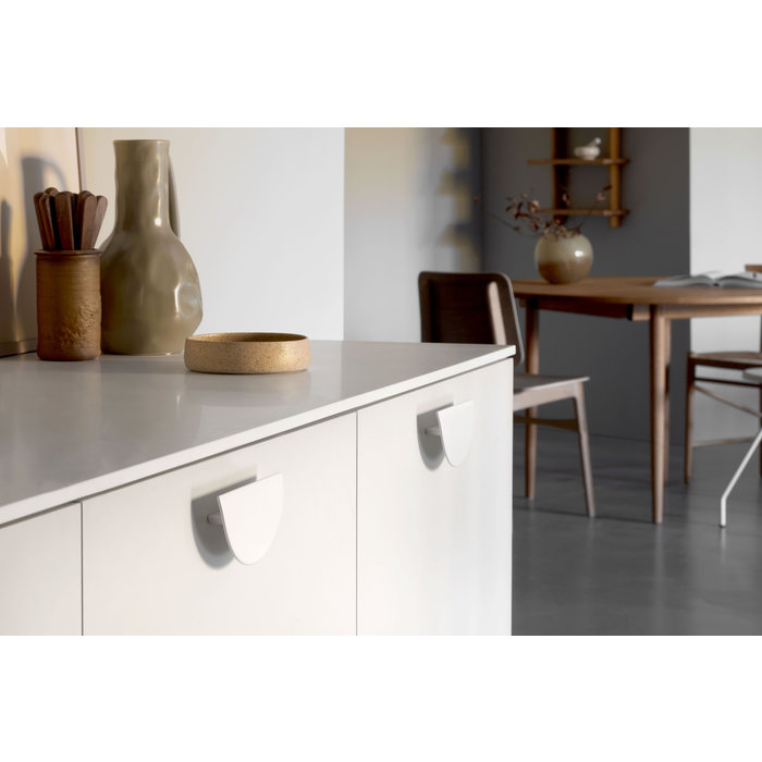 Furnipart Mat witte Furnipart meubelgreep HORIZON large 64 mm