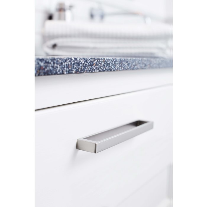 Furnipart Poignée de meuble Furnipart CUBICO 192 mm acier inoxydable Look