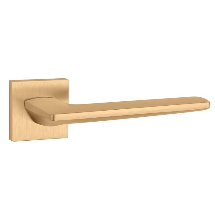 Aprile Solid Aprile door handles LUNARIA matt gold square 52x52x7mm