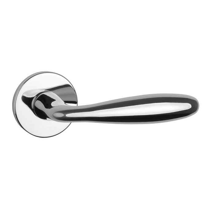 Aprile Poignées de porte solides Aprile VERBENA Chrome poli Ø 53x7 mm