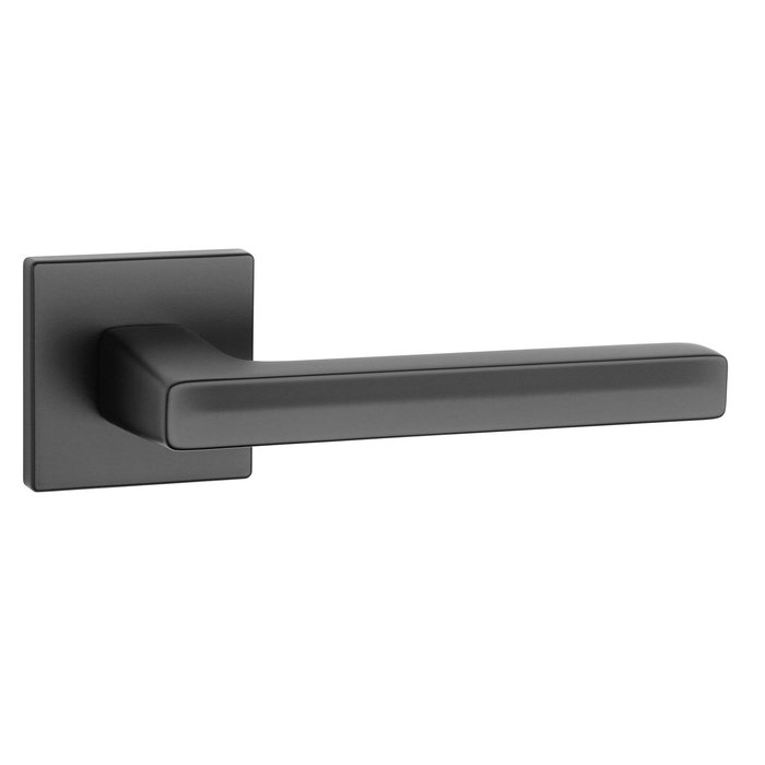 Aprile Solid black Aprile door handles PEA square 52x52x7mm