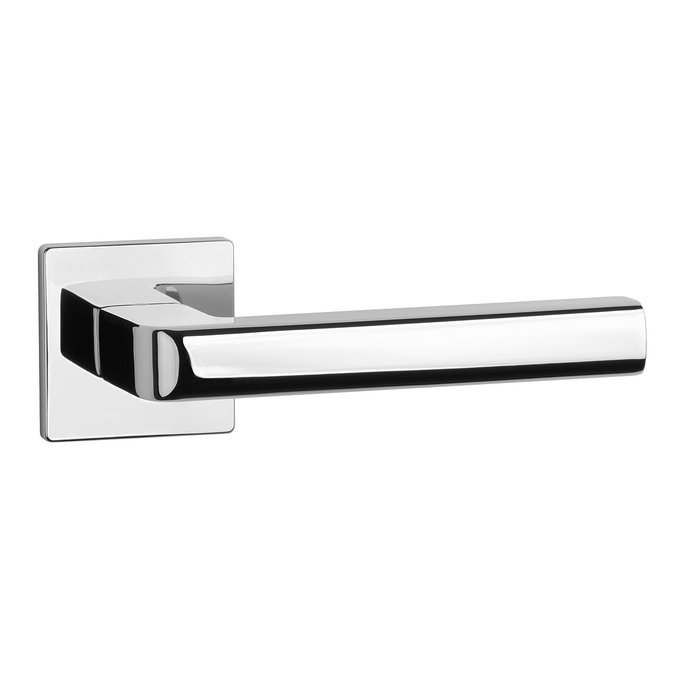 Aprile Poignées de porte solides Aprile SALICE carrées 52x52x5mm Chrome poli
