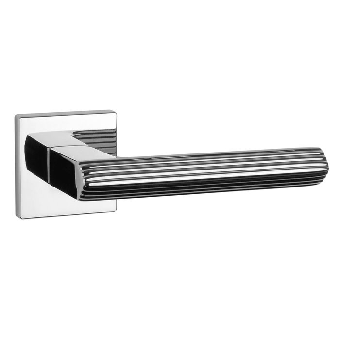 Aprile Poignées de porte solides Aprile LARICE carrées 52x52x5 mm Chrome poli
