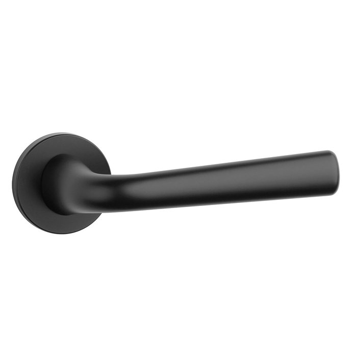 Aprile Poignées de porte Aprile noires massives TULIPA rondes Ø 52x7 mm