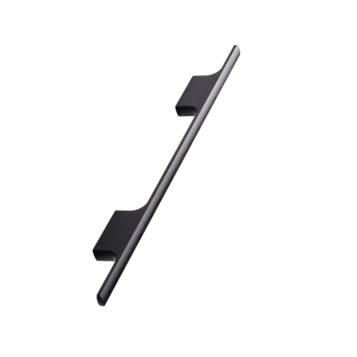 Furnipart Matt black Furnipart furniture handle TAU 160 mm brushed