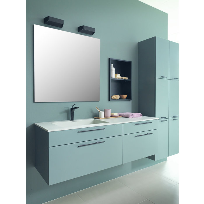 Furnipart Mat zwarte Furnipart meubelgreep TAU 160 mm geborsteld