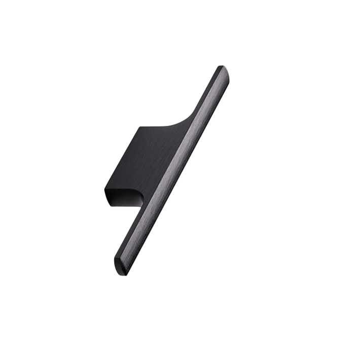 Furnipart Mattschwarzer Furnipart Möbelgriff TAU 32 mm gebürstet