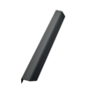 Furnipart Poignée d'angle BLAZE anthracite brossé L= 350 mm