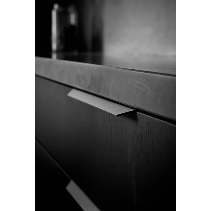 Furnipart Poignée d'angle Furnipart BLAZE anthracite brossé L= 200 mm