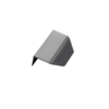 Furnipart Poignée d'angle BLAZE anthracite brossé L= 60 mm