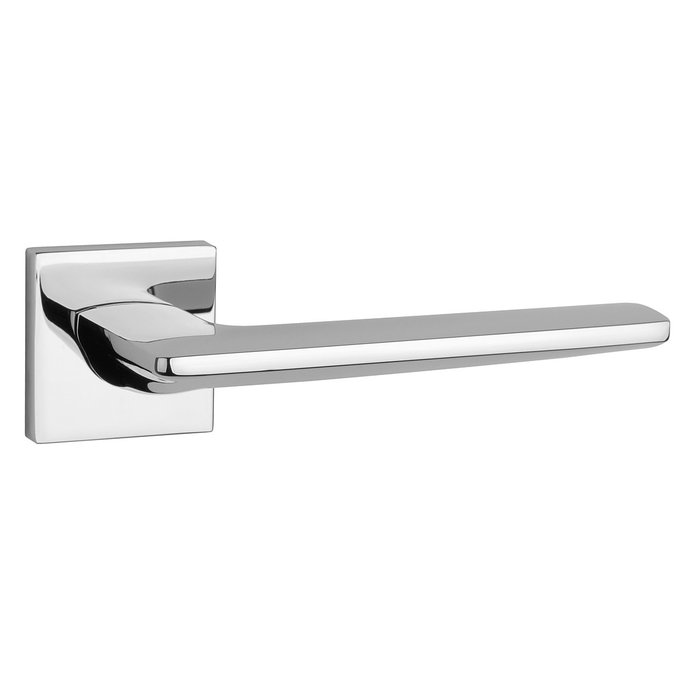 Aprile Poignées de porte solides Aprile LUNARIA carrées 52x52x7mm Chrome poli