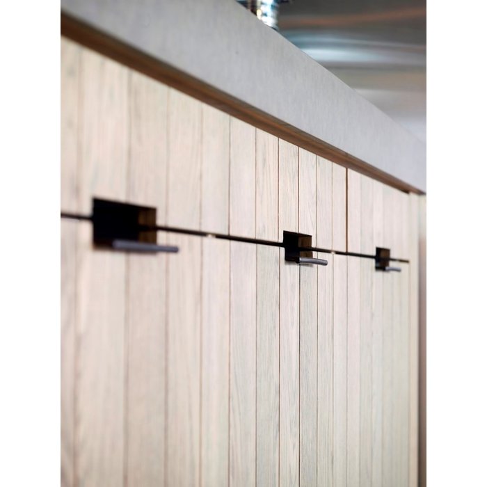 Dauby Furniture handle PMSP- 64/100 aged iron black (VO) L=100mm