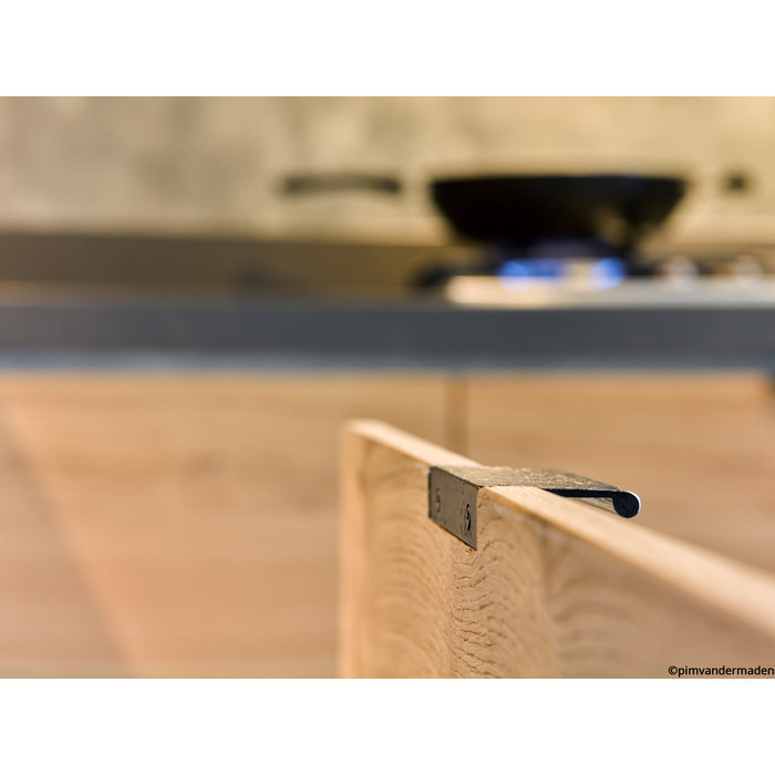 Dauby Meubelgreep PMSP- 64/100 verouderd ijzer zwart (VO) L=100mm