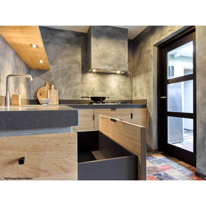 Dauby Meubelgreep PMSP- 64/100 verouderd ijzer zwart (VO) L=100mm