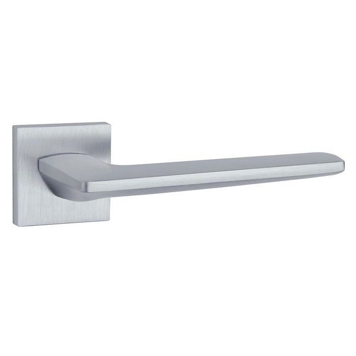 Aprile Solid Aprile door handles LUNARIA square 52x52x7mm matt chrome