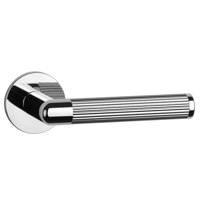 Aprile Poignées de porte solides Aprile LOBELIA Chrome poli rondes Ø 52x5 mm
