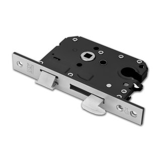 Dulimex Security mortise lock with hook bolt PC55 SKG**® Stainless steel straight front plate