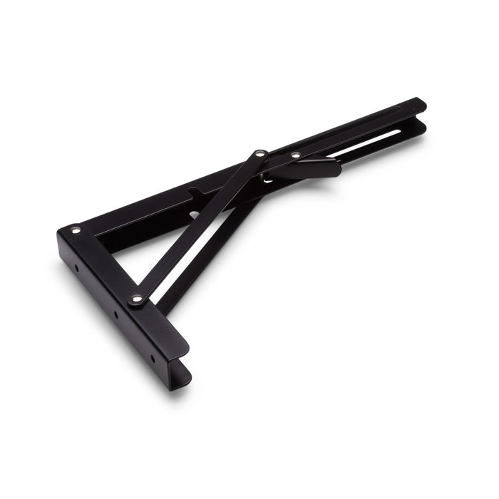 Dulimex Black shelf support foldable 400 x 195 mm steel