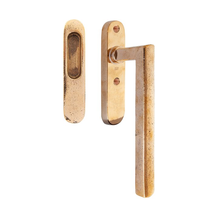 Dauby Piece Lift Slide Handle PSLB "Blind" Raw Bronze Polished (RBP)