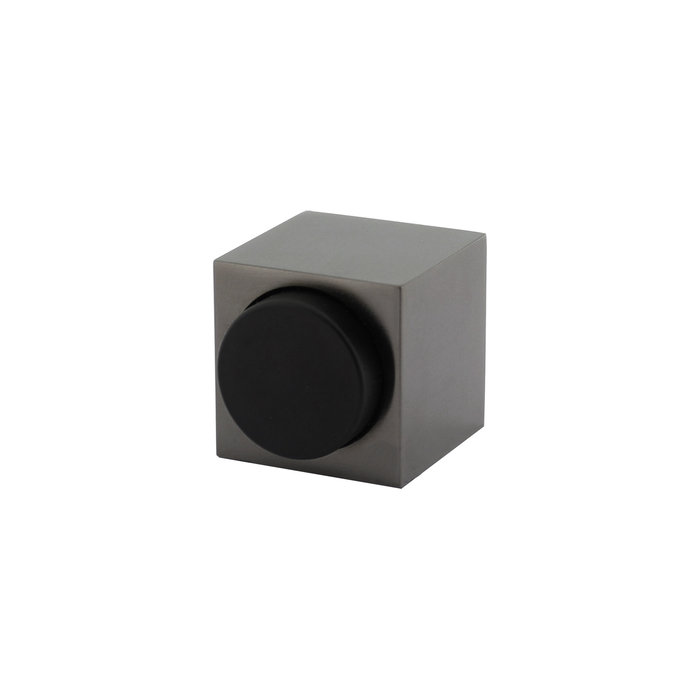 Olivari Olivari doorstop Cubo square anthracite matt titanium PVD