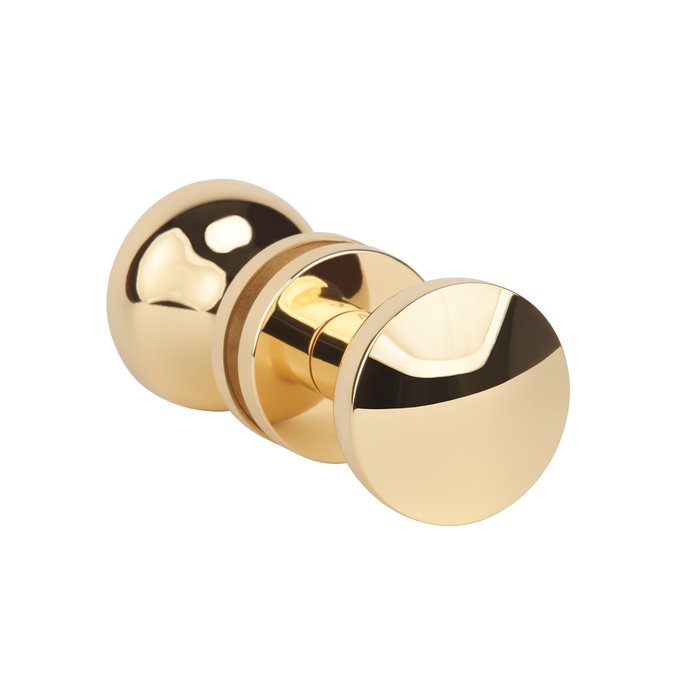 Aprile Paar Türklinken Aprile ORTICA Ø 57 mm Goldpoliertes Drehgelenk