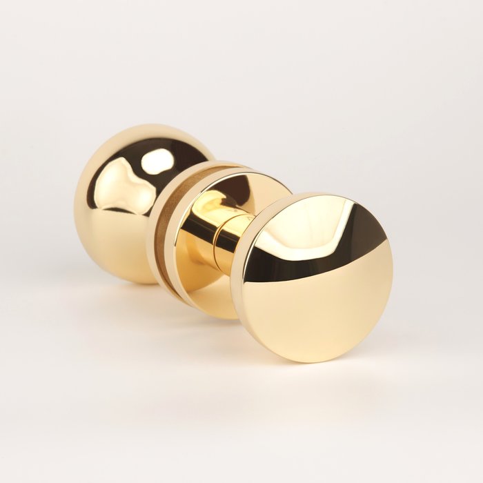 Aprile Paire de poignées de porte Aprile ORTICA Ø 57 mm Or poli pivotant