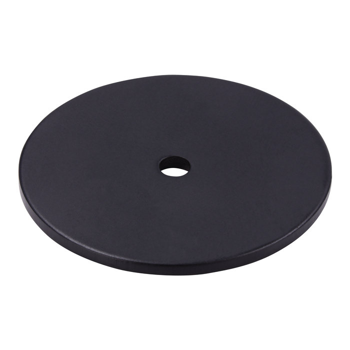 I.B.E. Back plate round black Ø 42mm for furniture knob round