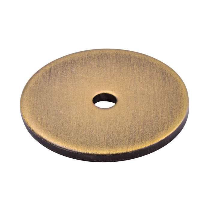 I.B.E. Rückplatte rund Ø 30mm Vintage Gold für runden Möbelknopf