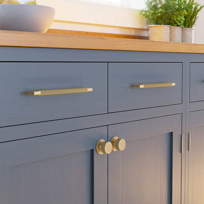 I.B.E. Plaque arrière ronde Ø 42mm Vintage Gold pour bouton de meuble rond