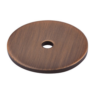 I.B.E. Achterplaat rond Ø 30mm Antiek messing geborsteld