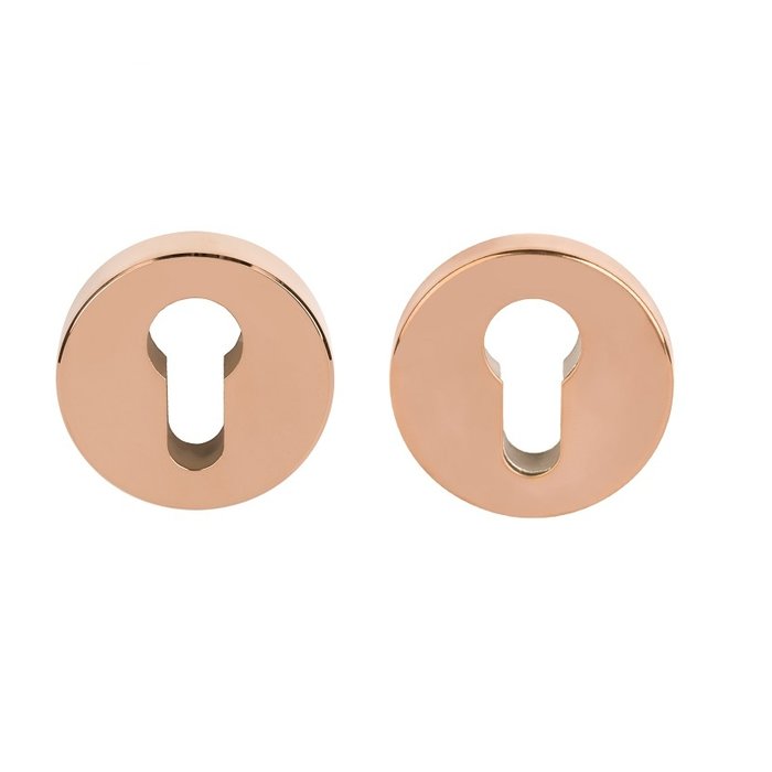 Formani Sicherheits-Zylinderrosette Basics BVEIL massiv SKG*** PVD-poliertes Kupfer